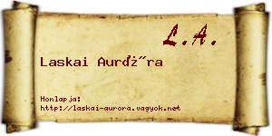 Laskai Auróra névjegykártya